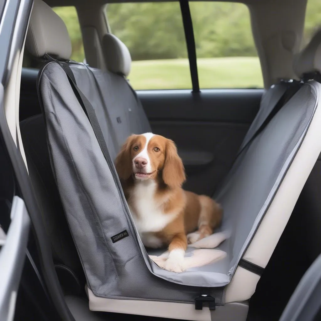 Installing a dog car seat