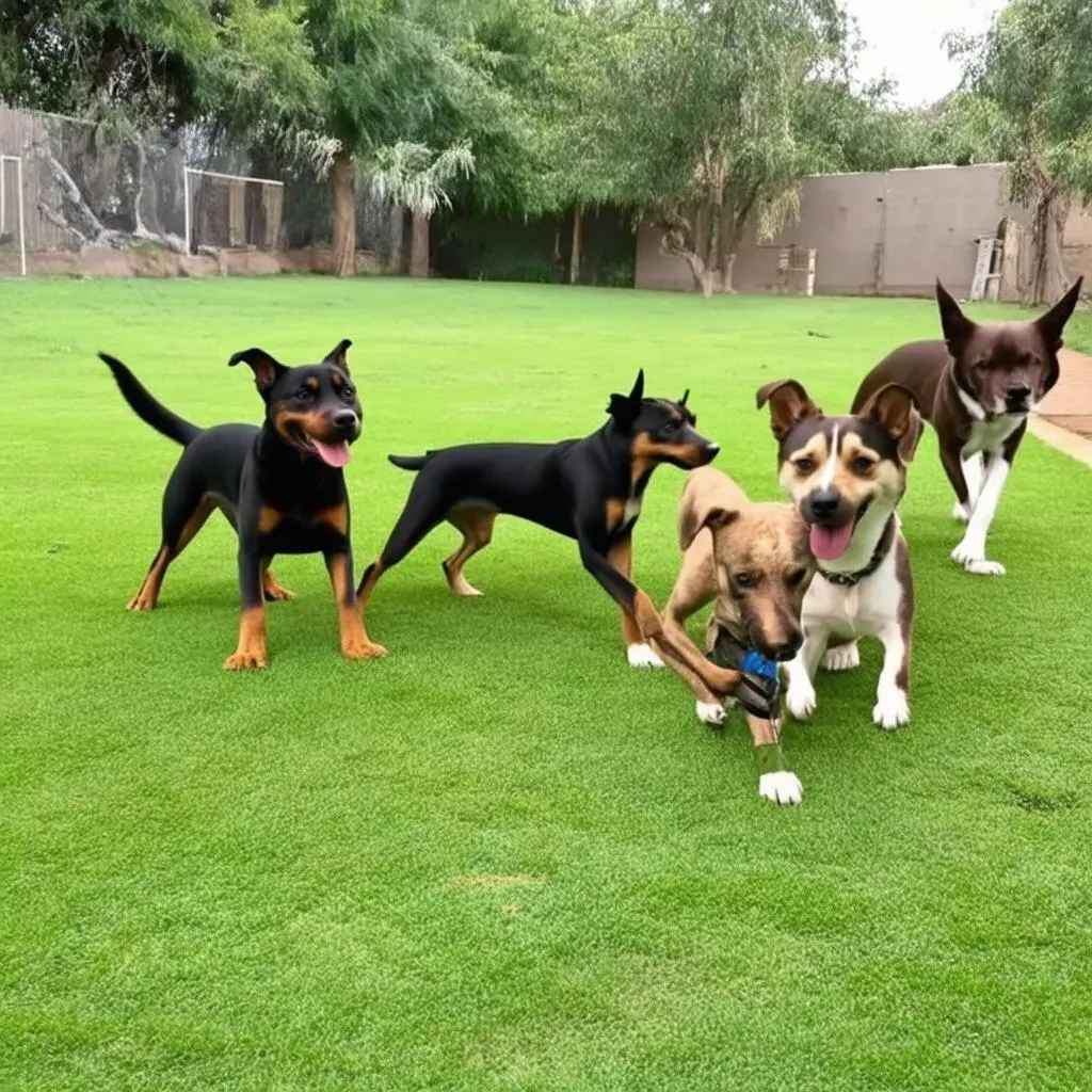 Dog Daycare Outdoor Play