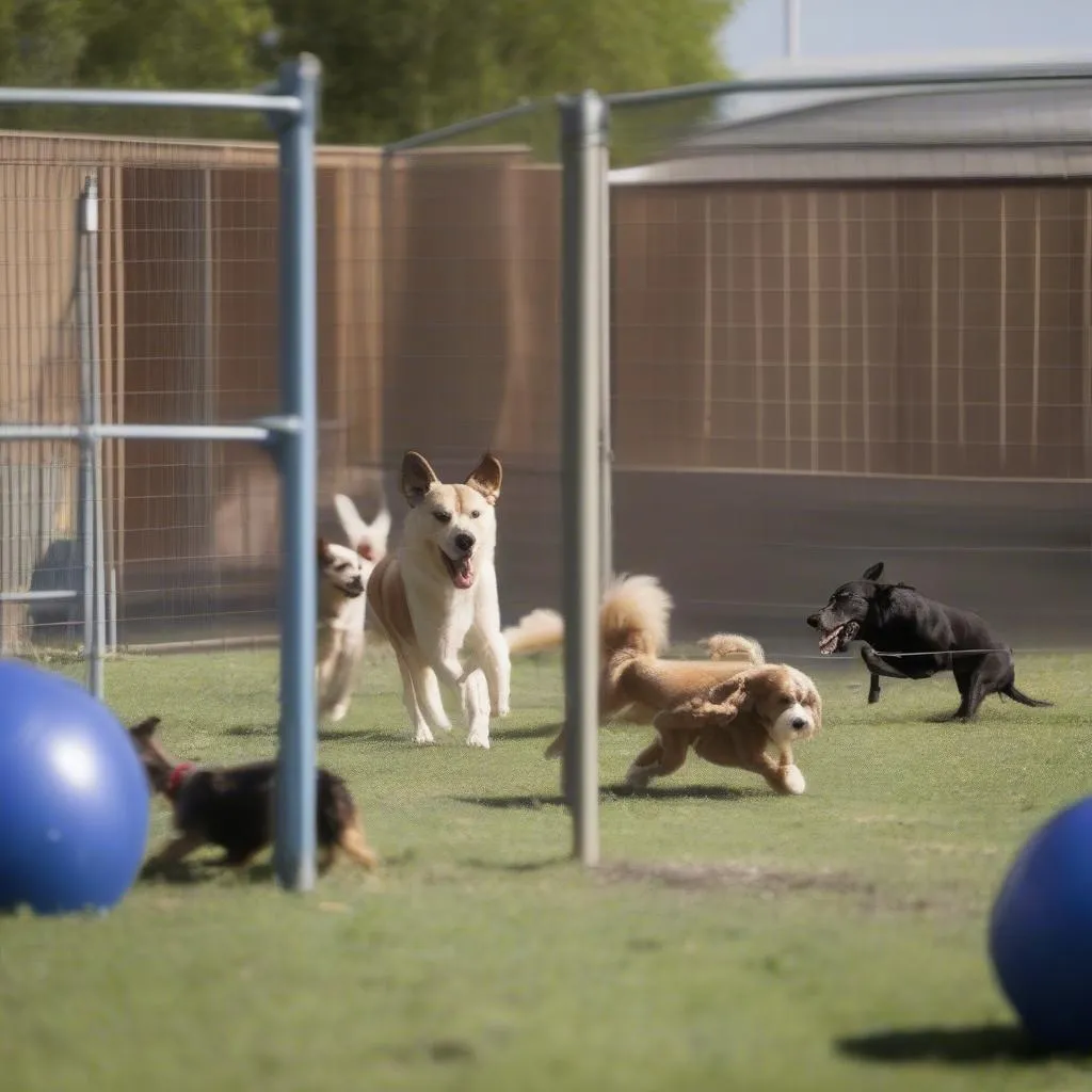 doggy daycare playtime