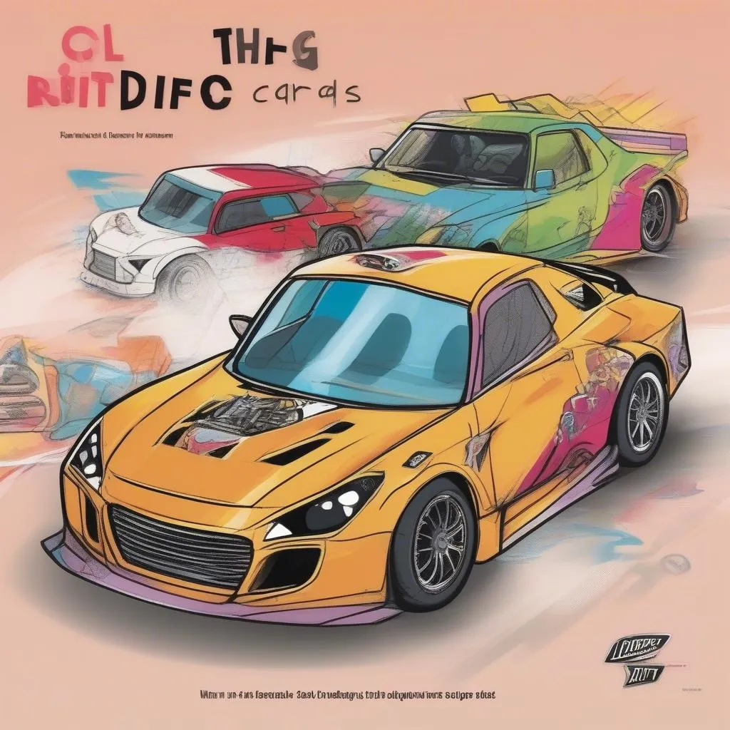 Drift Car Coloring Pages for Kids: Perfect for Young Car Enthusiasts