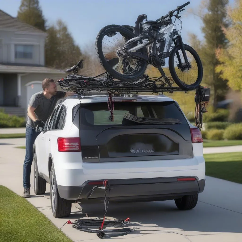 Electric Bike Rack for Car