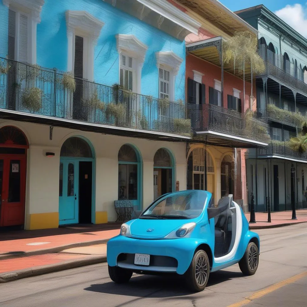 Electric Car Rental in the French Quarter