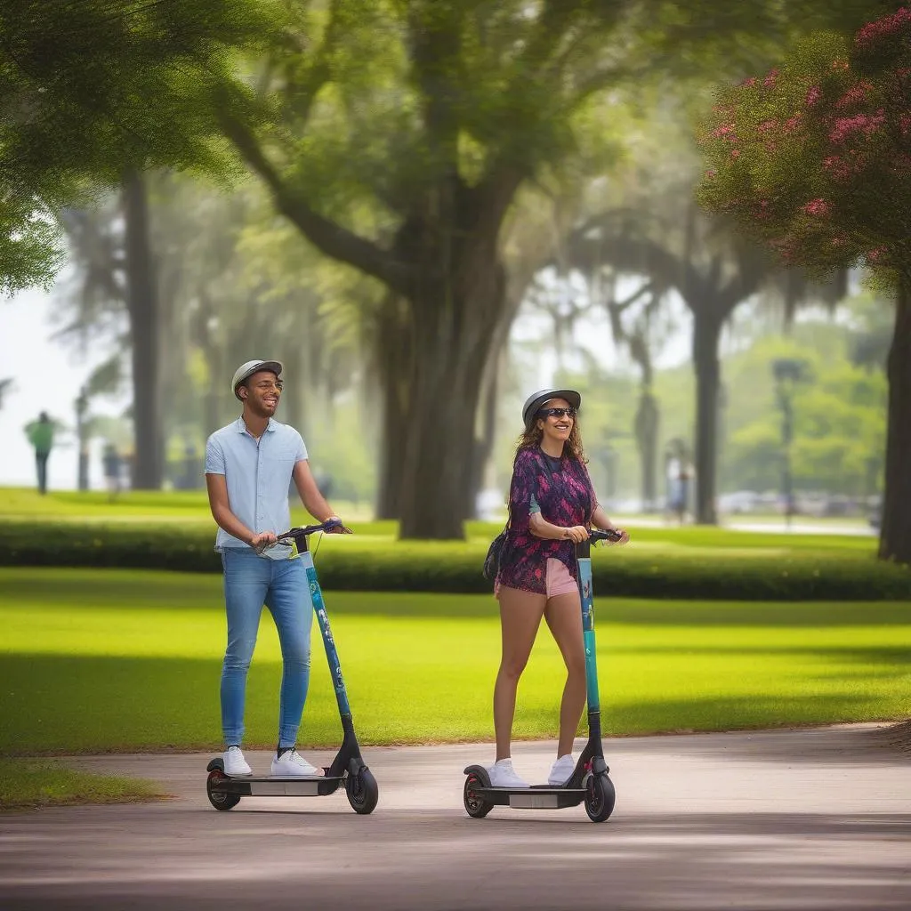 Electric Scooter Rental in City Park