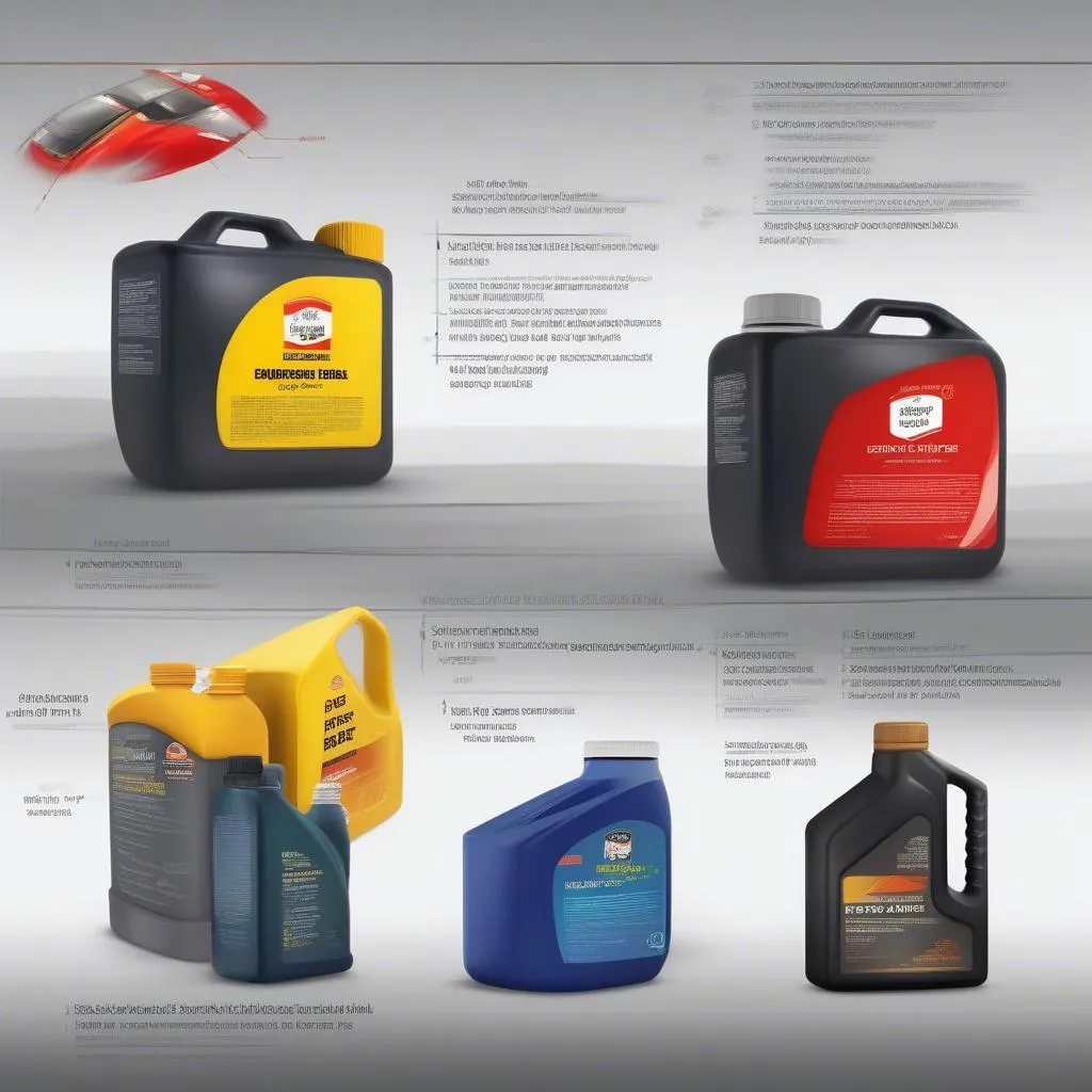 Different types of engine oil