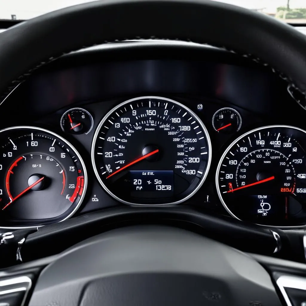 European car dashboard