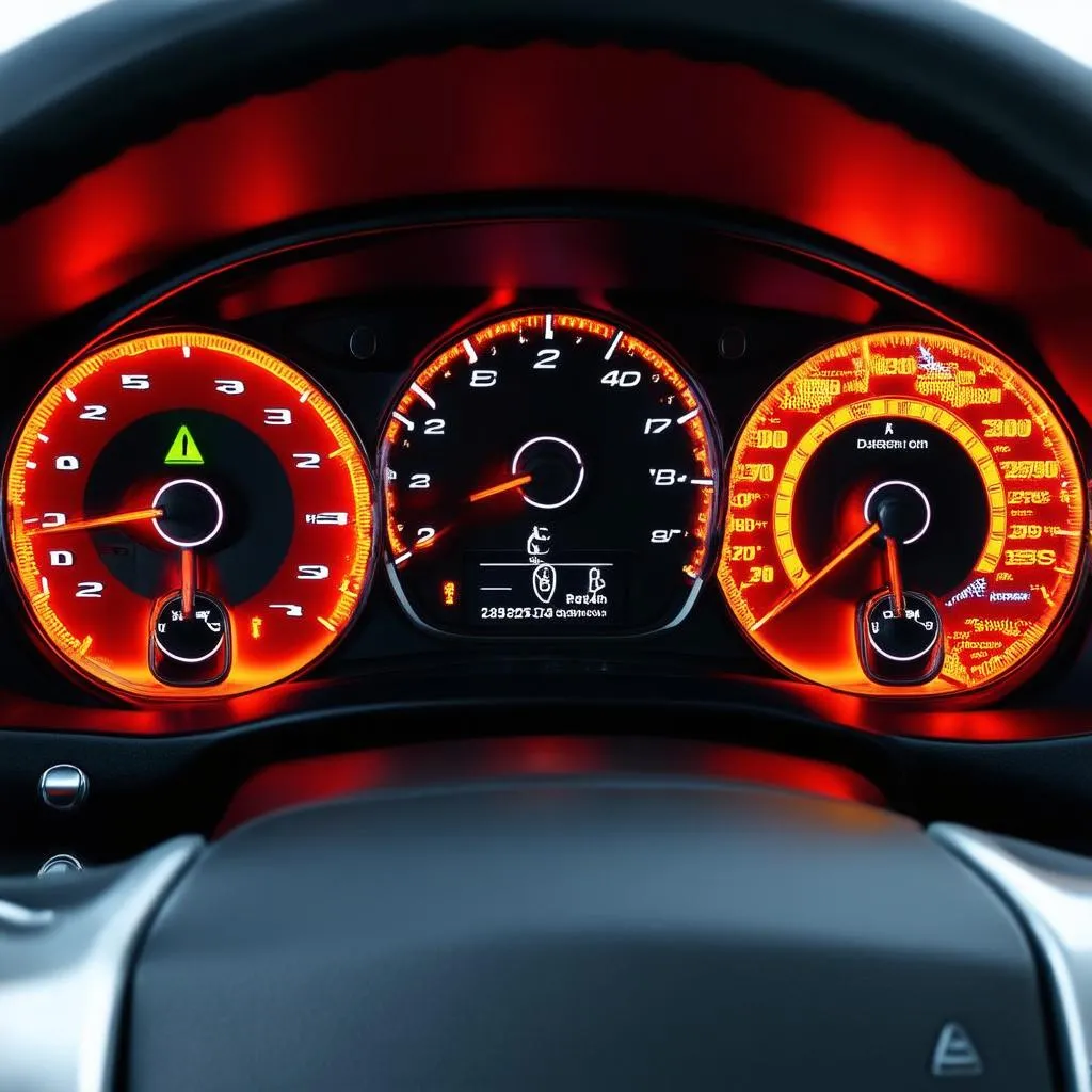 European car dashboard