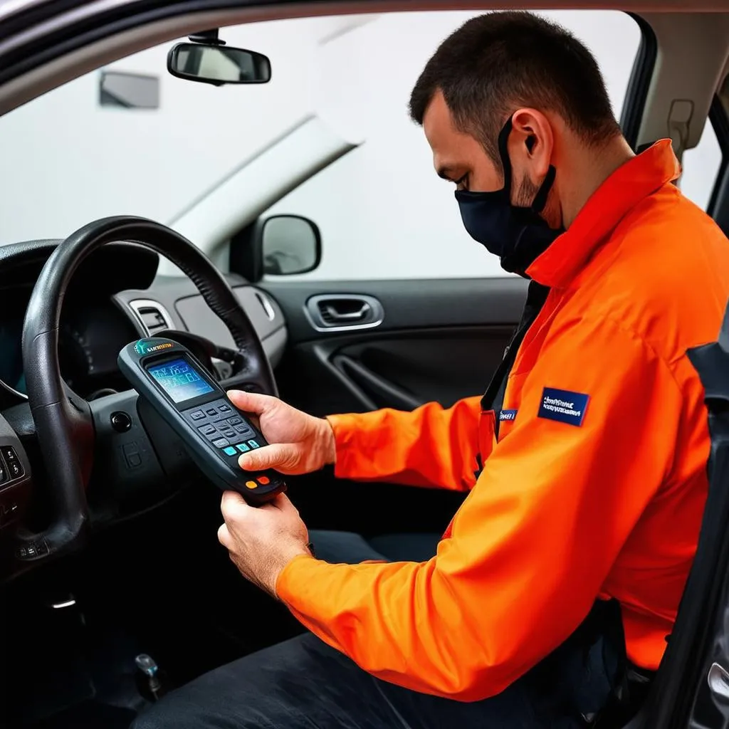 European car diagnostics with dealer scanner