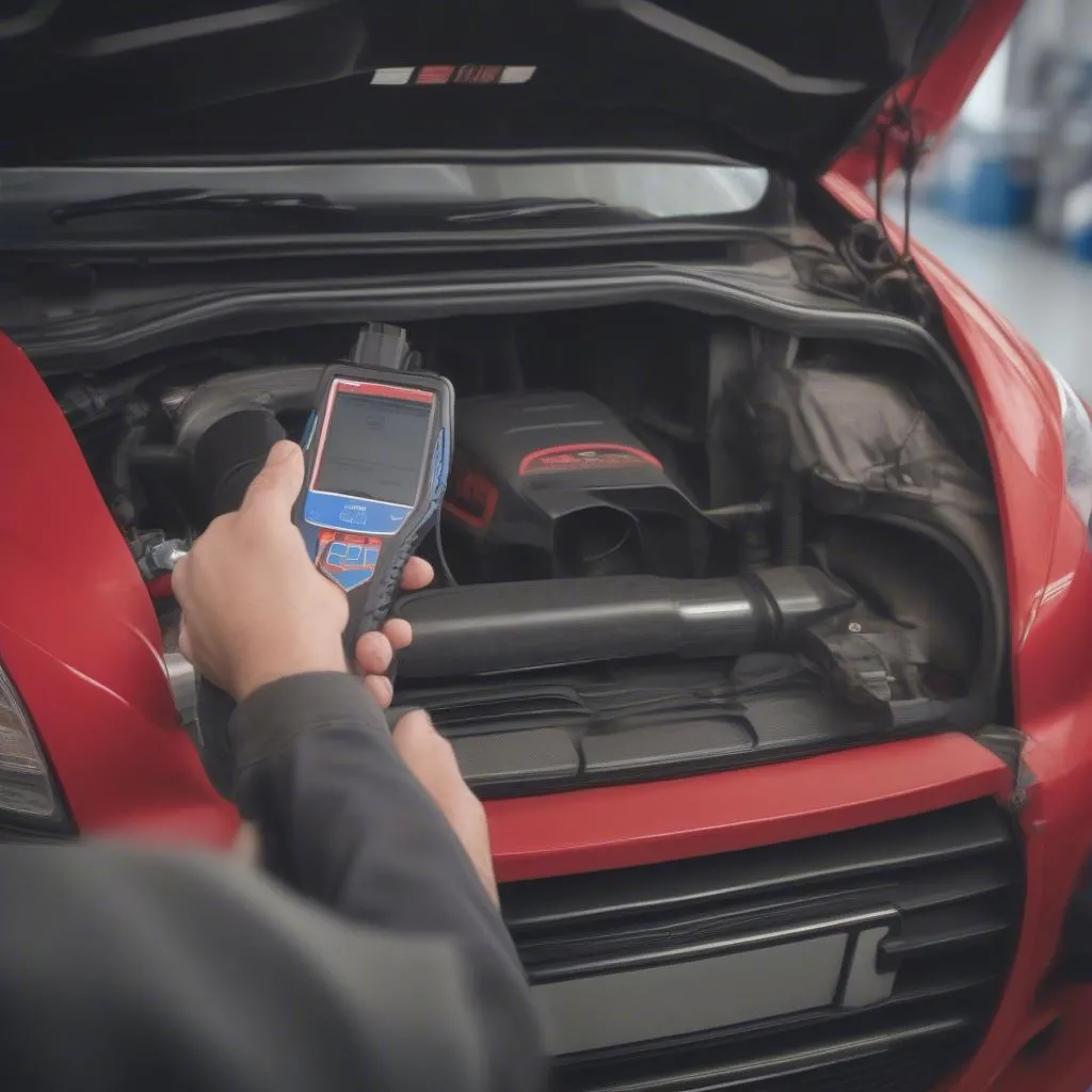 European car diagnostics with Cen Tech OBD scanner