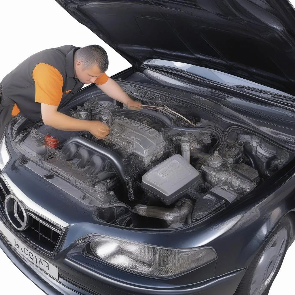 checking-european-car-engine