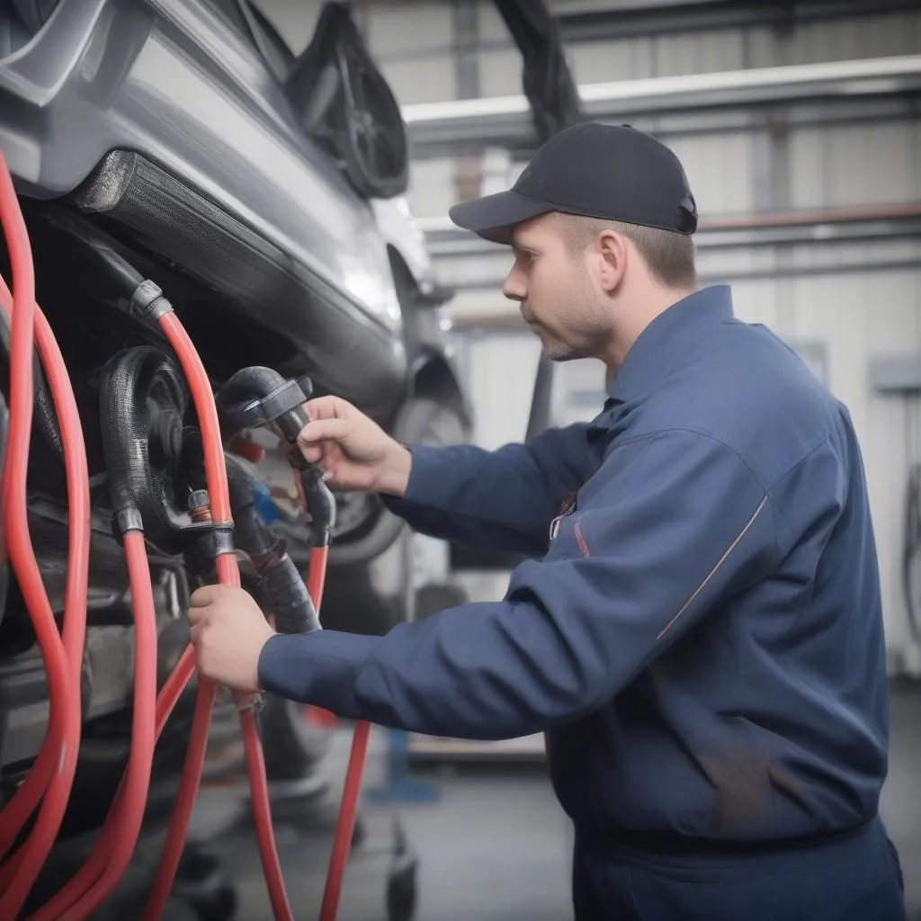 Inspecting EVAP Hoses for Leaks