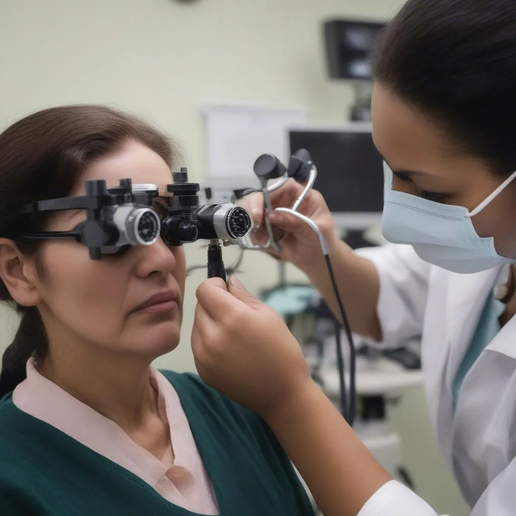 Eye Exam at a Clinic