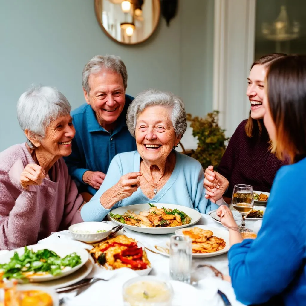 Family Dinner with Grandmother