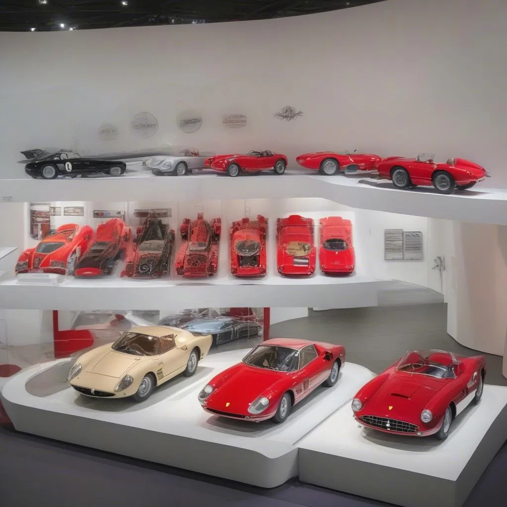 Ferrari Cars on display