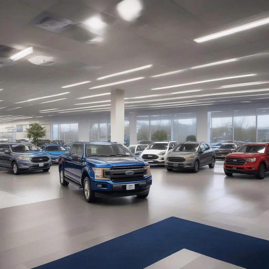 Kent Parsons Ford Cars Showroom