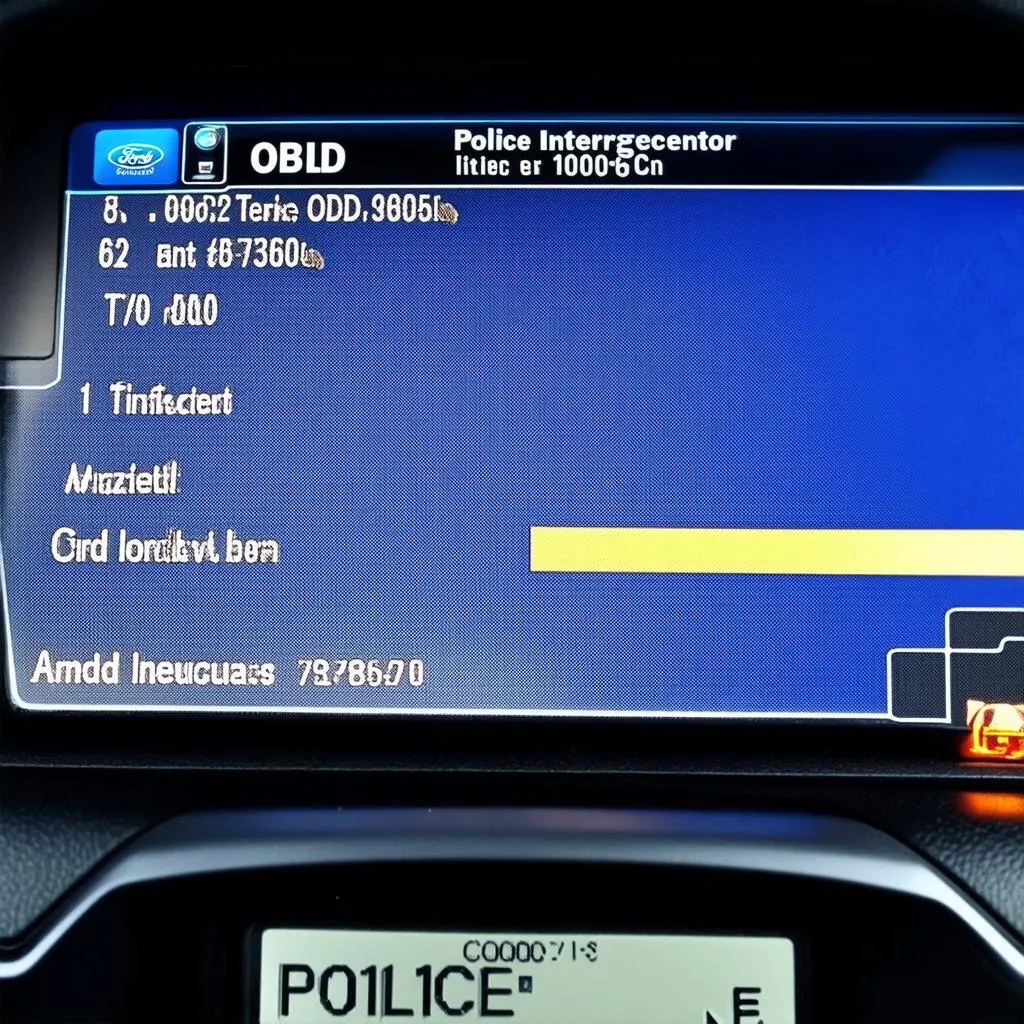 Ford Police Interceptor OBD Codes