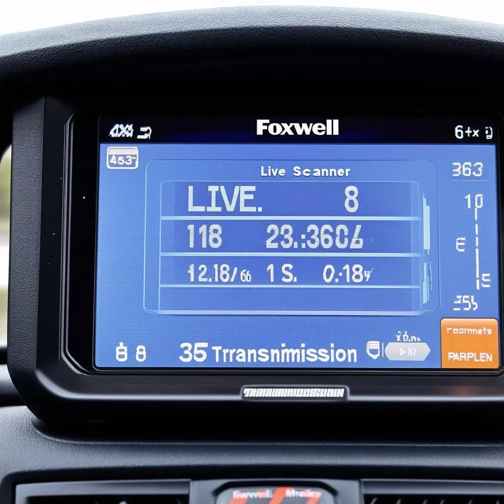 Foxwell OBD Scanner Live Data Screen