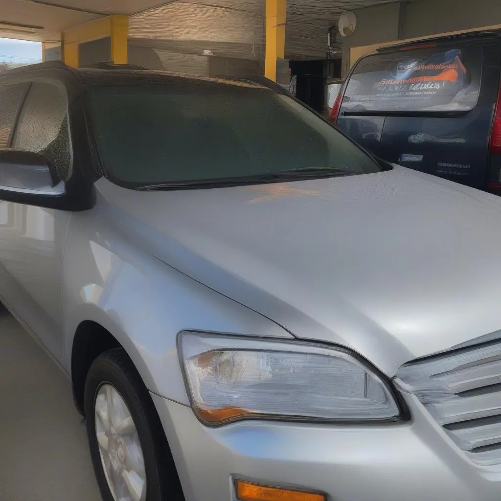 A spotless car after a full-service car wash in Rockford IL