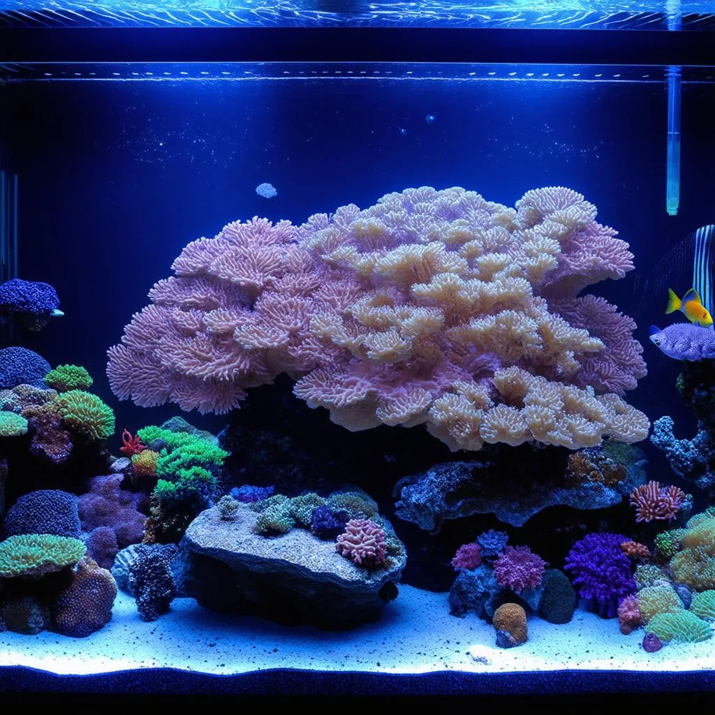 Galaxea Coral in a Reef Tank