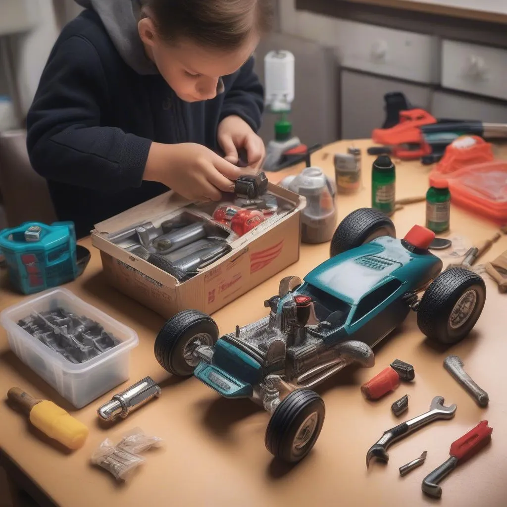 Toy car repair