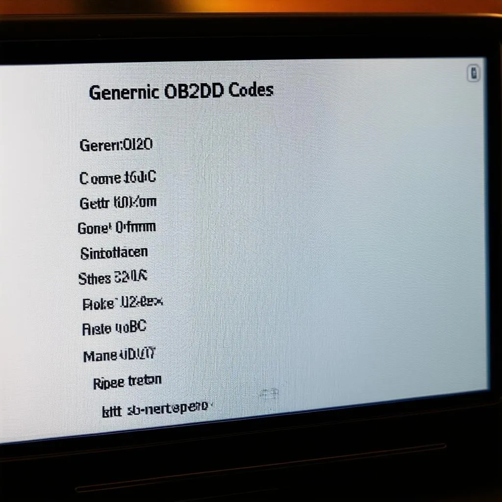 Generic OBD Fault Codes: Understanding and Troubleshooting