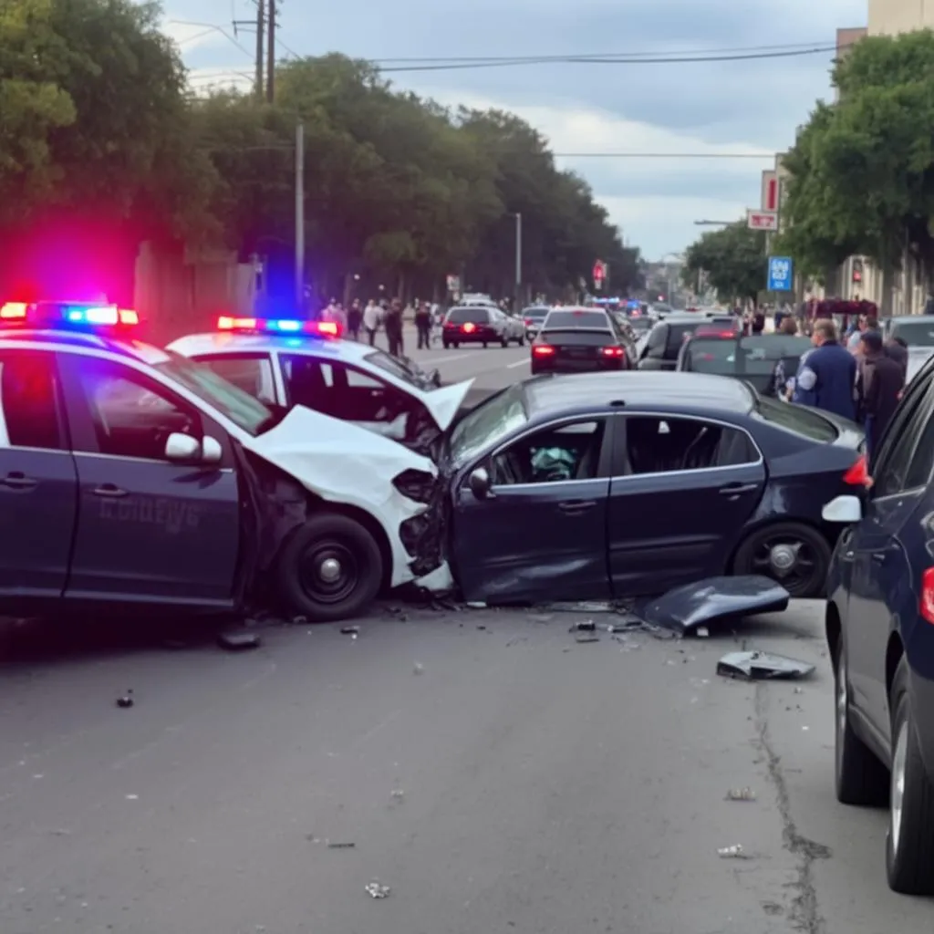 Car Accident Scene