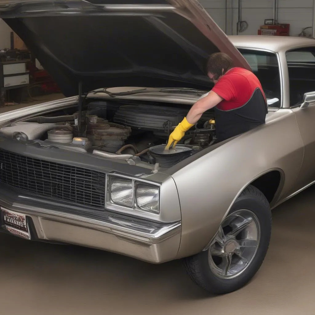 gm ls muscle car oil change