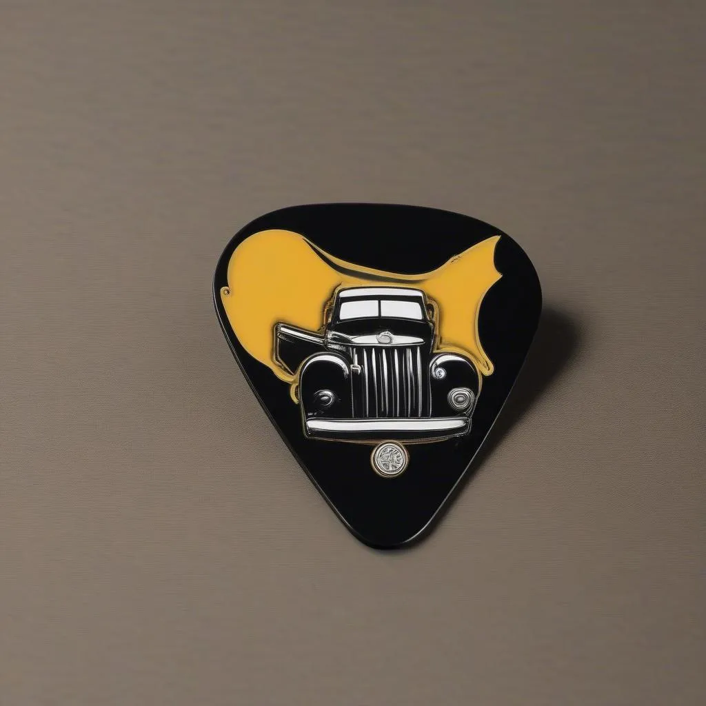 Guitar Pick Car Emblem