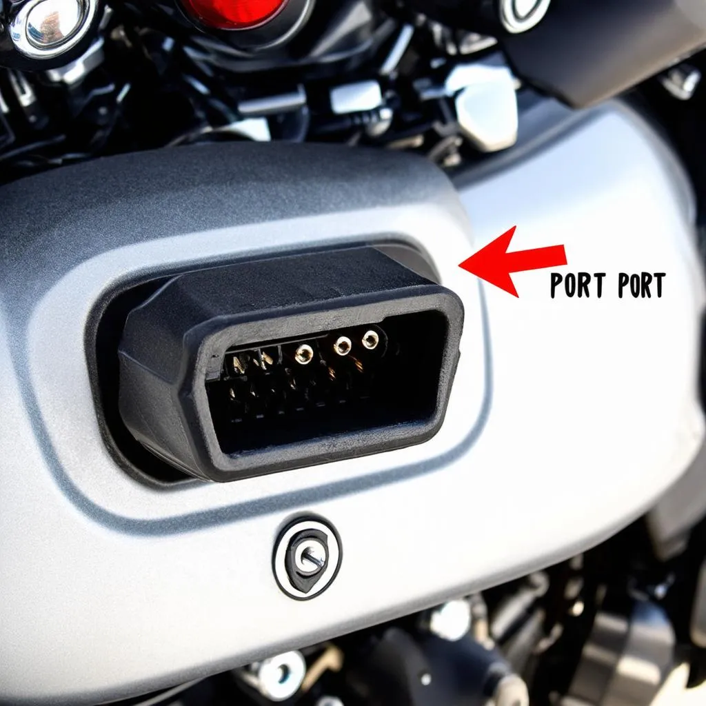 harley davidson obd port location