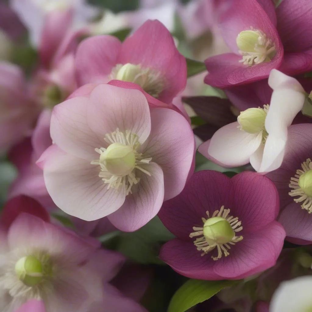 Helleborus Blooming