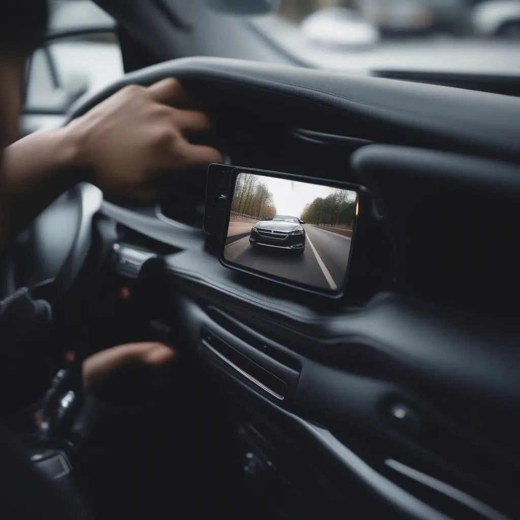 Hidden Camera Installation in Car