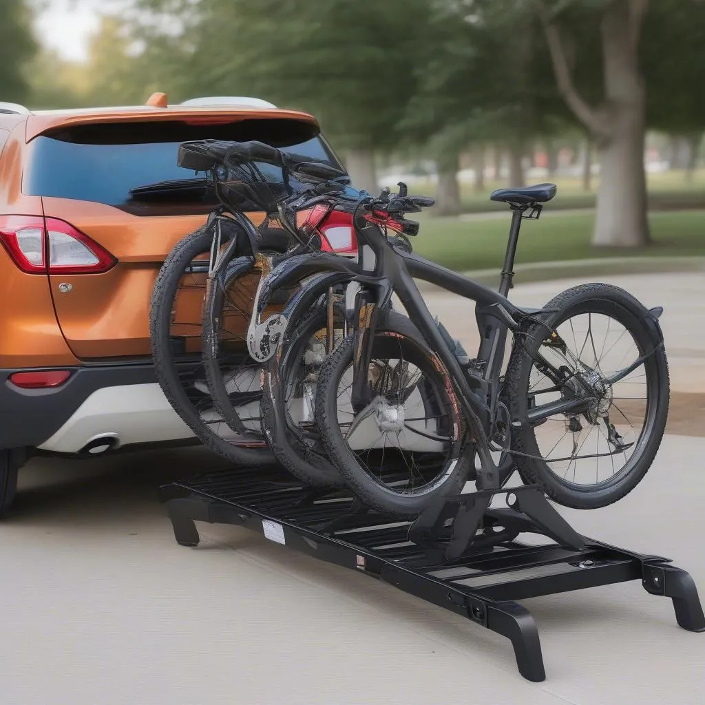 Hitch Mounted E-bike Rack