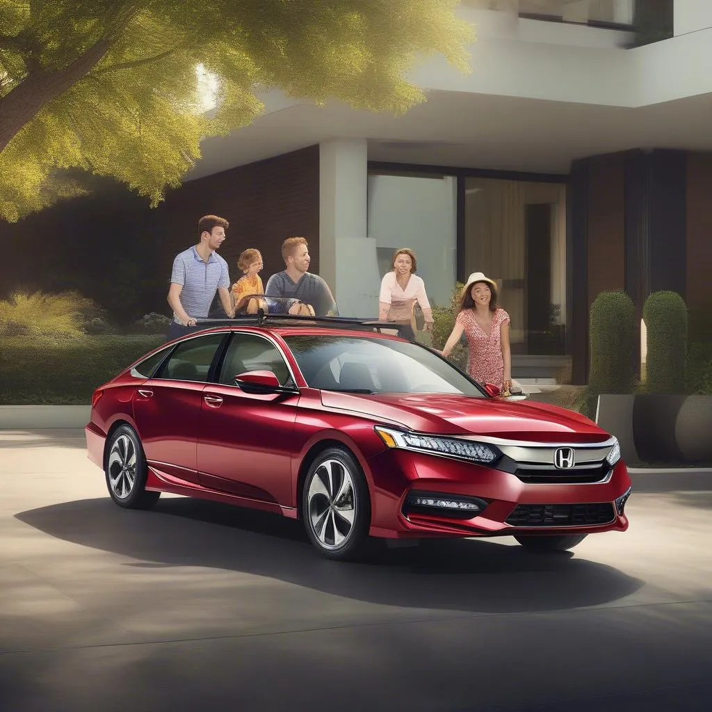 Honda Accord rental car for a family vacation