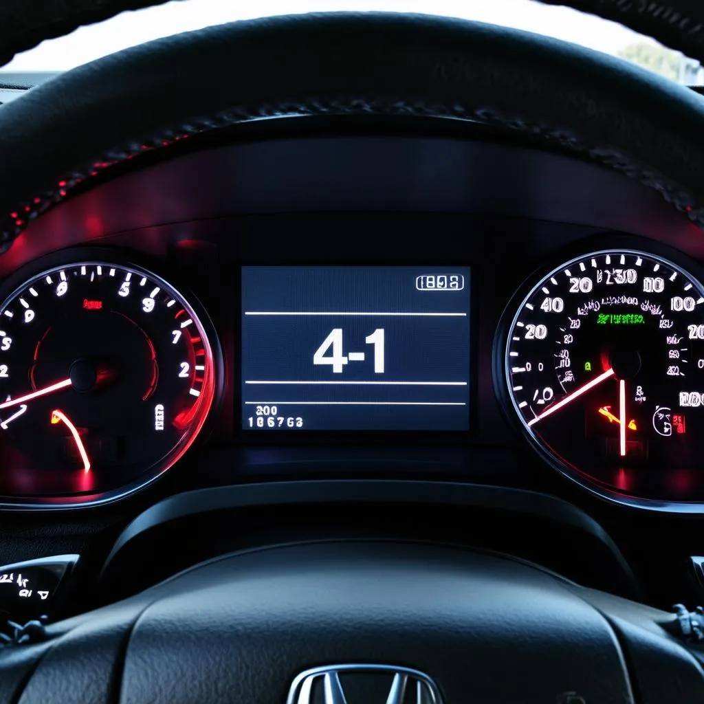 Honda Airbag Code 41-1 on Dashboard