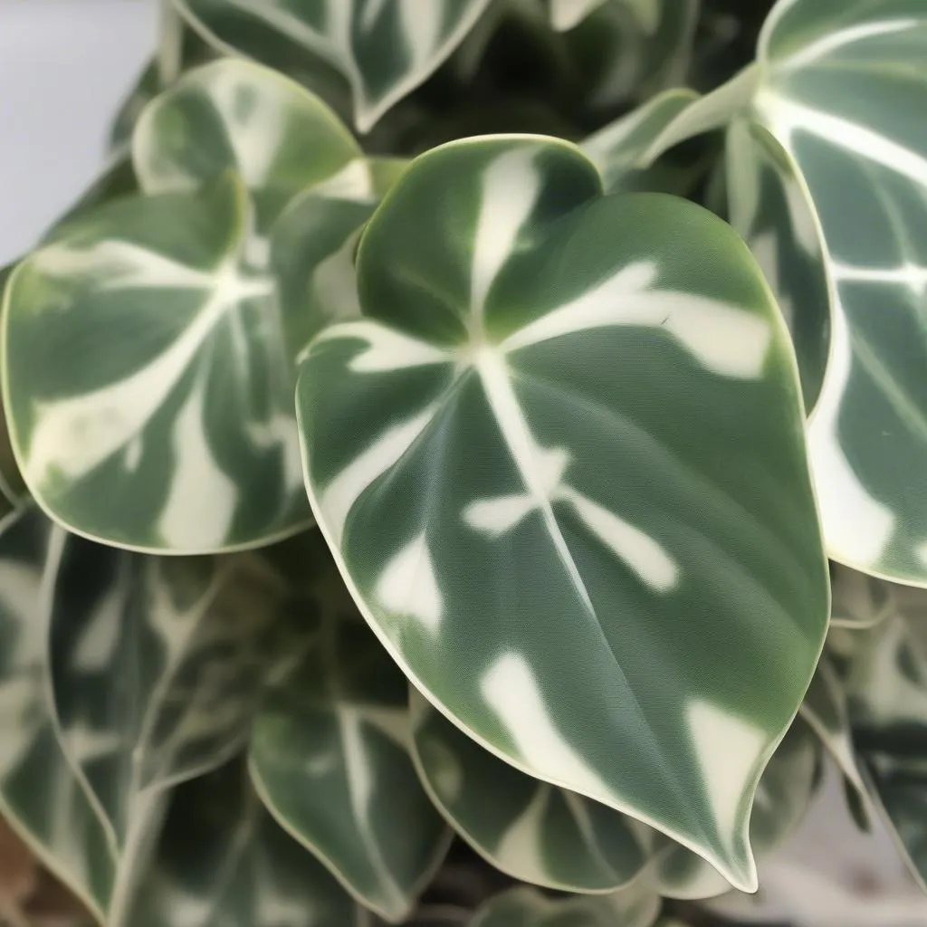 Hoya Heuschkeliana Variegata Leaves