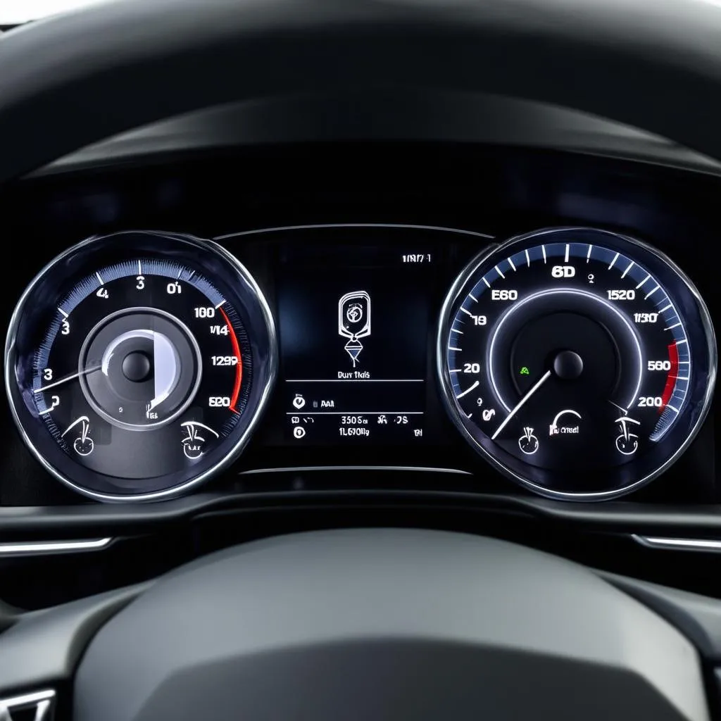 Hybrid car dashboard