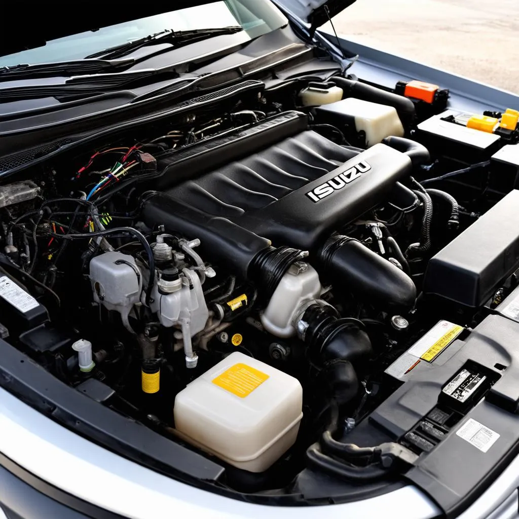 Isuzu engine bay