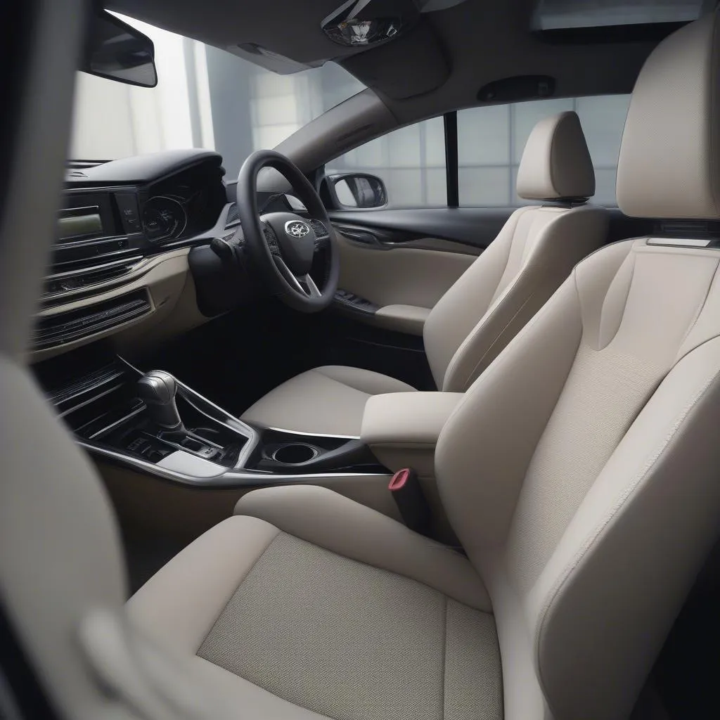 Modern Japanese car interior