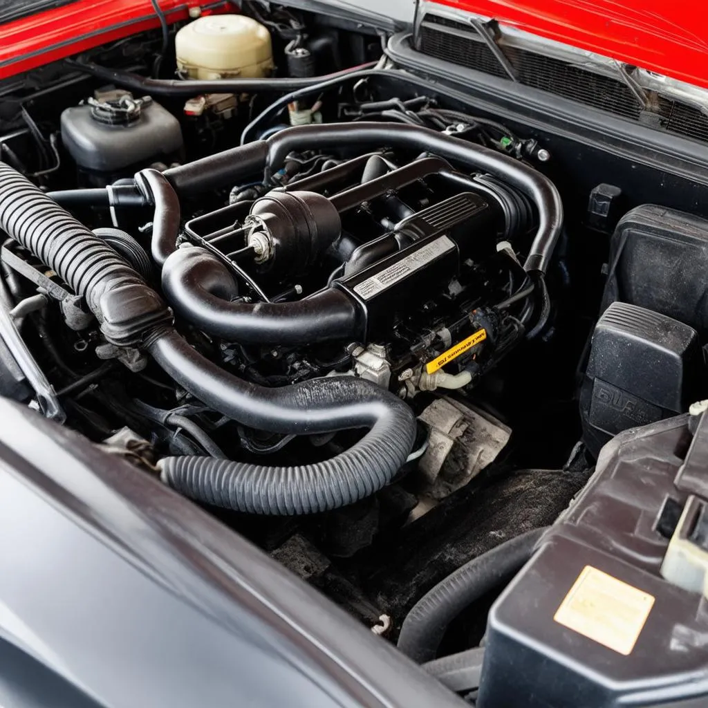 1989 Jeep YJ Engine Bay