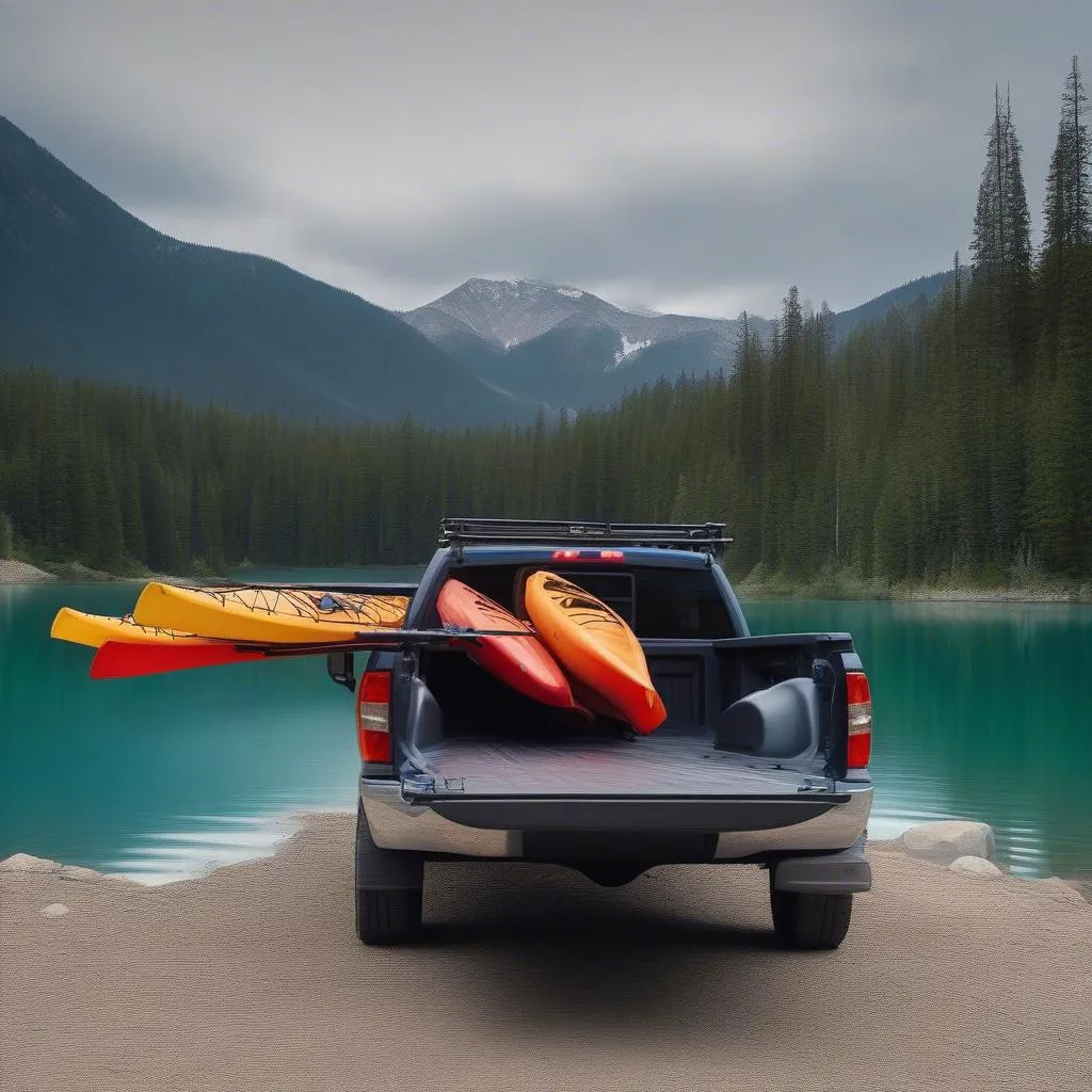 Kayak truck bed rack