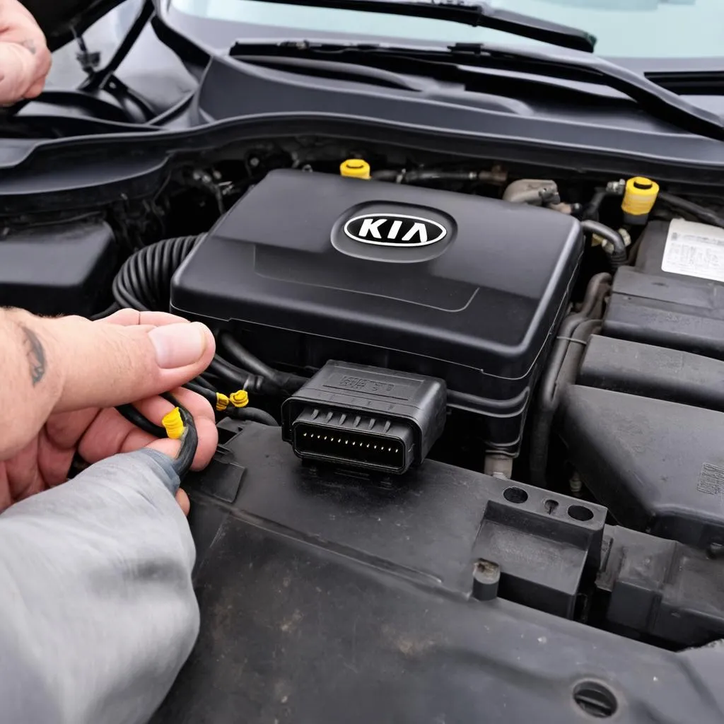 Replacing a Kia Amanti OBD port