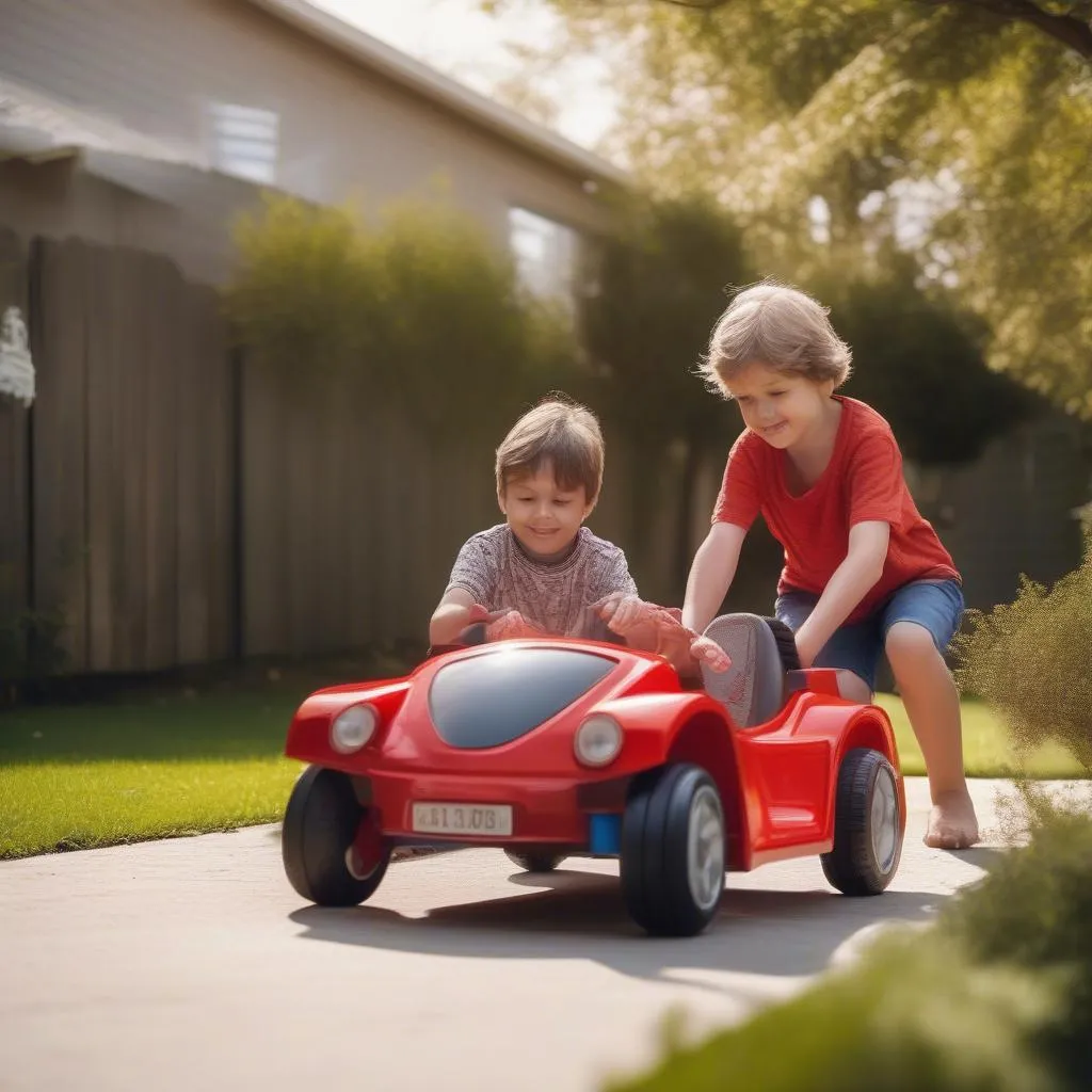 Kids Driving Electric Toy Car