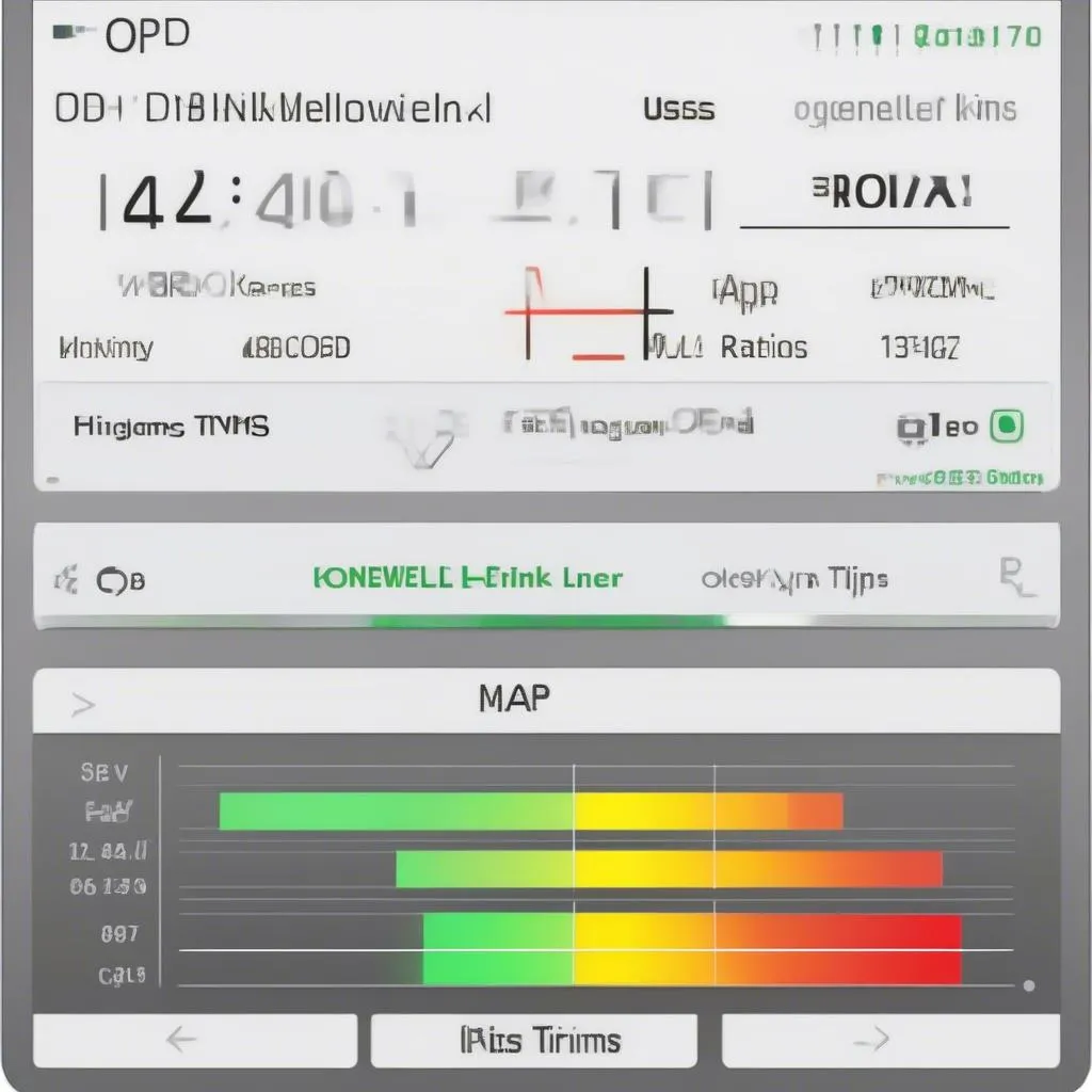 KonnweiLink OBD iOS App Displaying Engine Performance Data