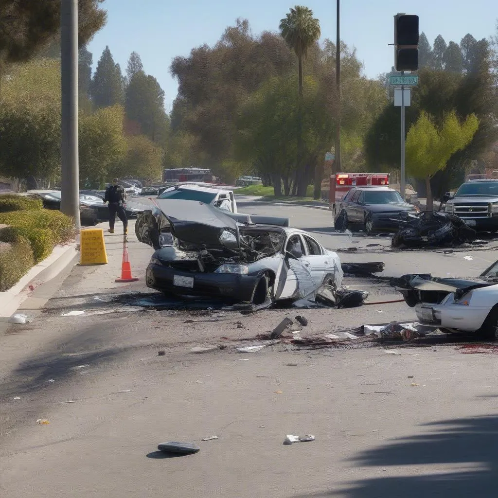 Car Accident Scene