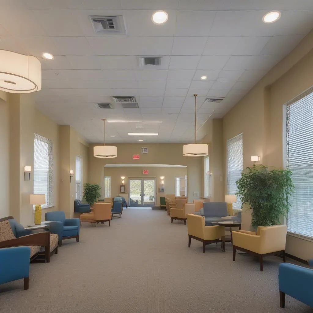 A clean and inviting Landerbrook Transitional Care facility interior