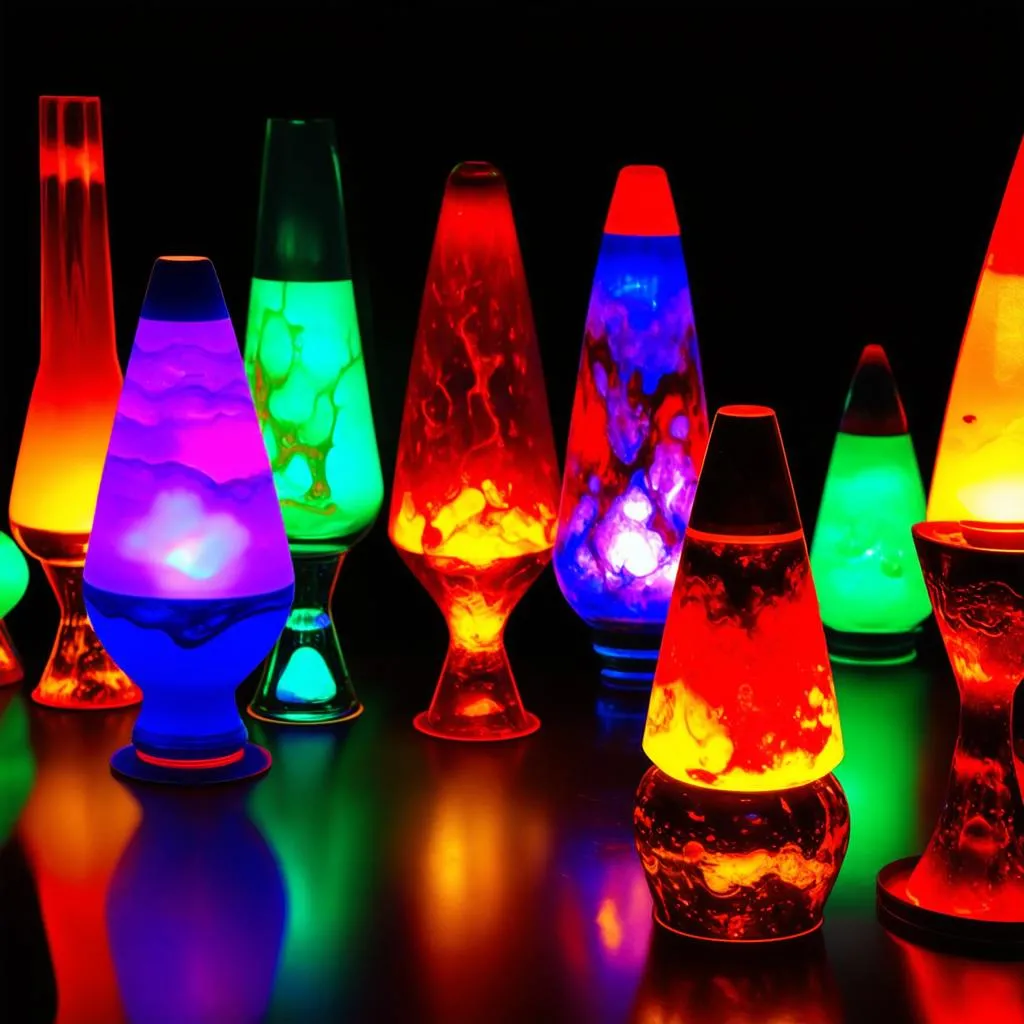 Collection of Lava Lamps