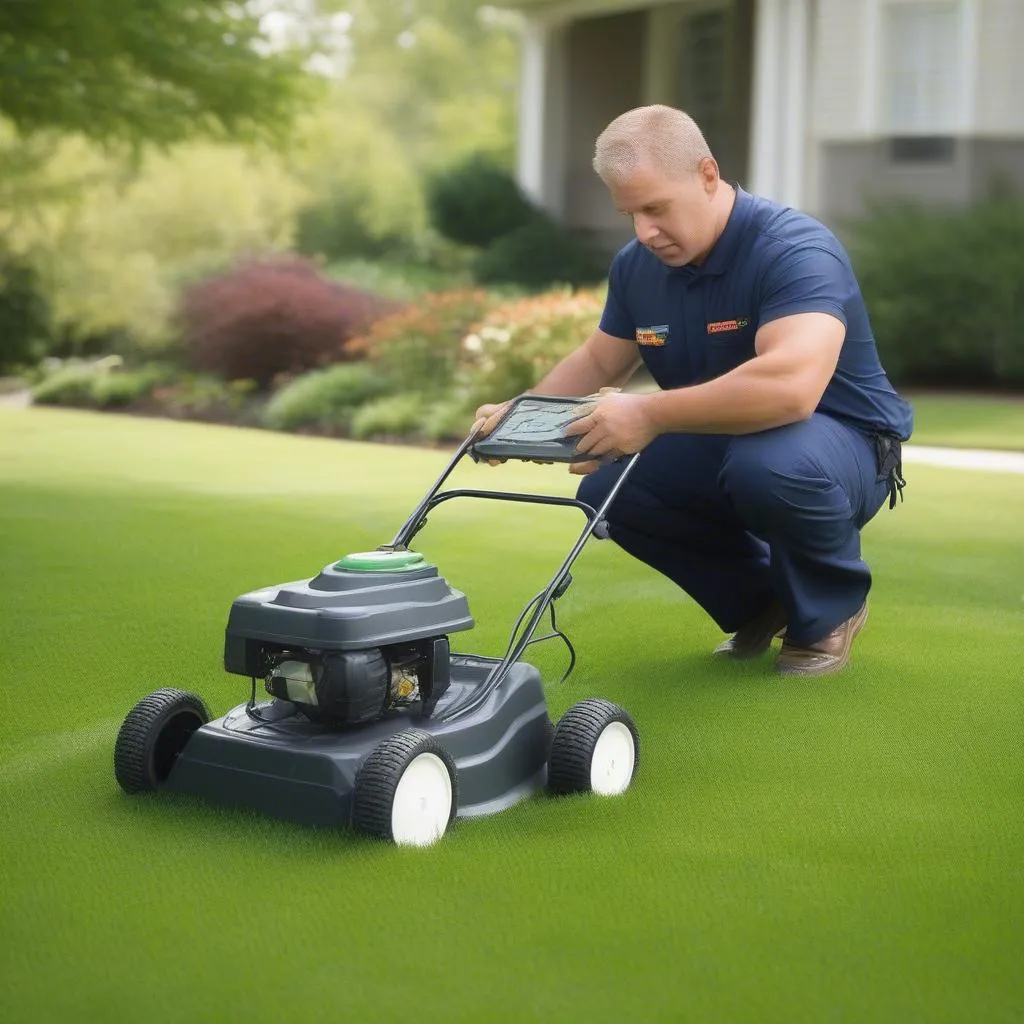 Lawn care professional in Germantown