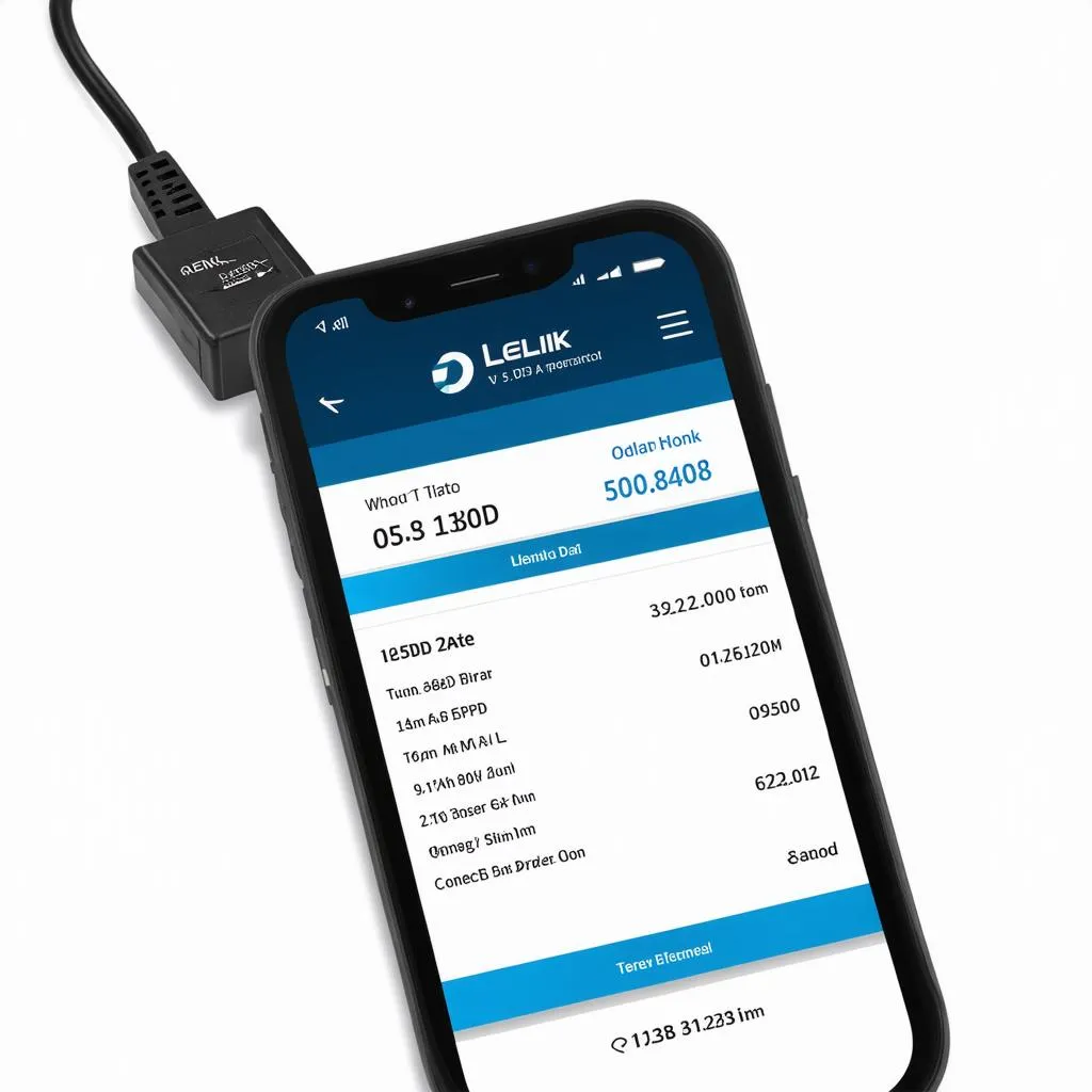 Lelink OBD-II App on Phone