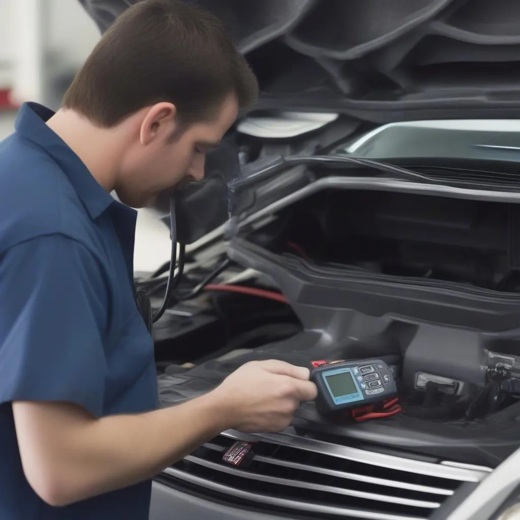 Lesabre OBD 3060 diagnosing a car