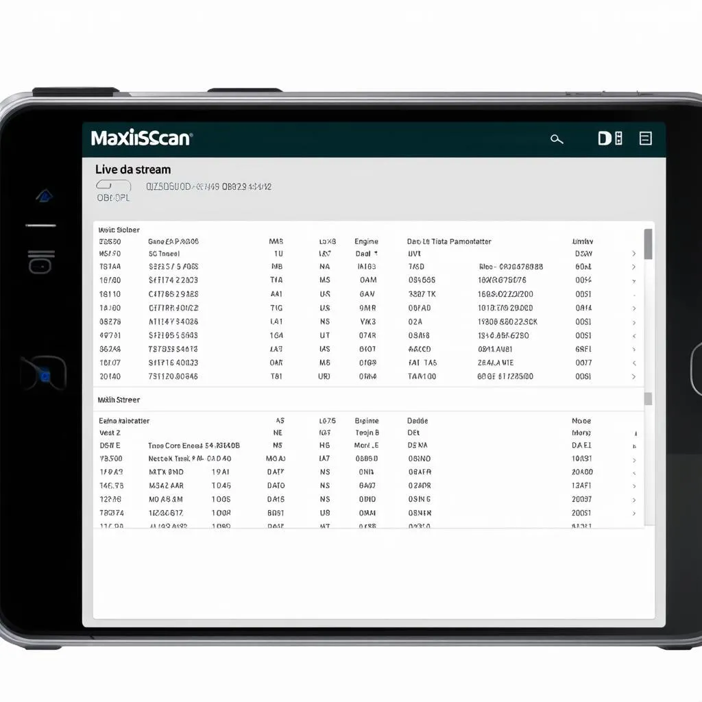 Live Data Stream on MaxiScan MS509 OBD OBD2