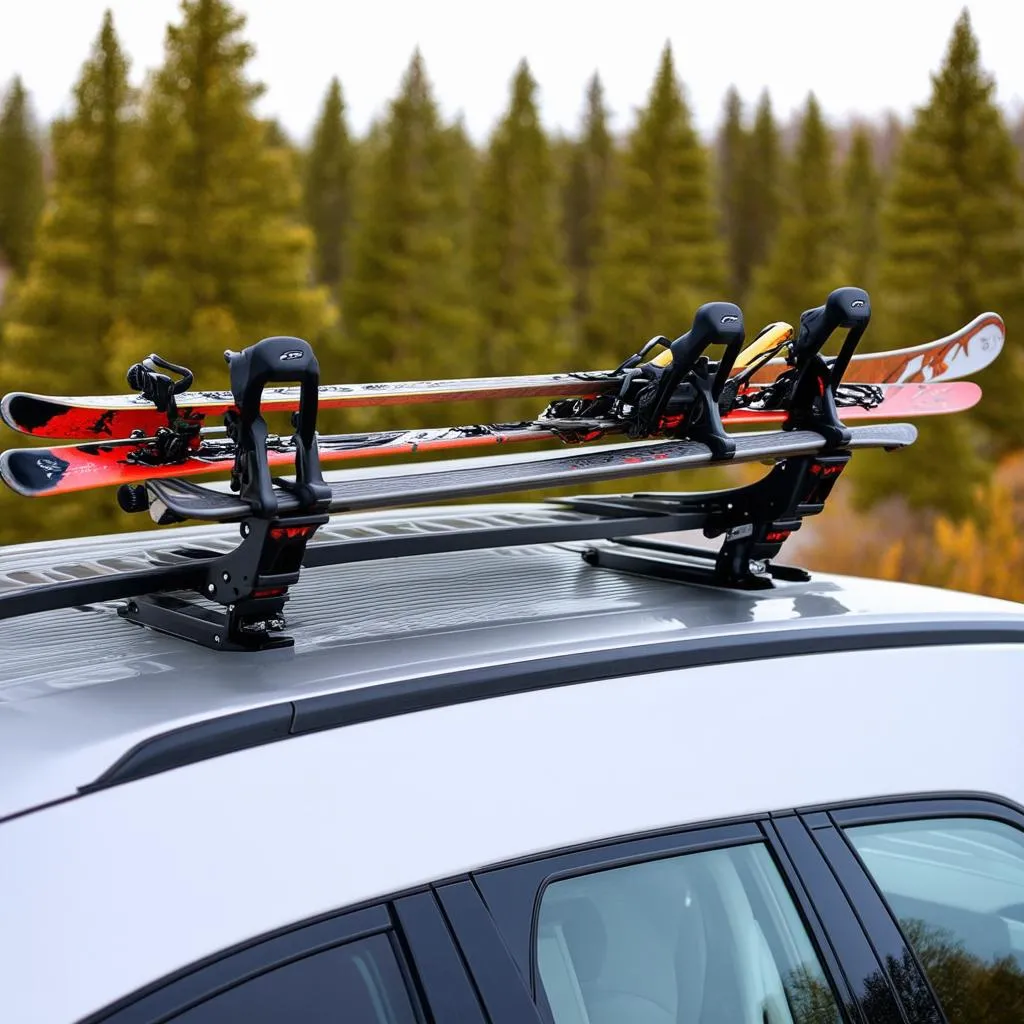 Magnetic Ski Rack